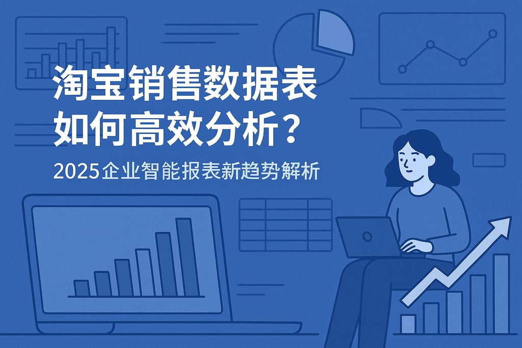 淘宝销售数据表如何高效分析？2025企业智能报表新趋势解析