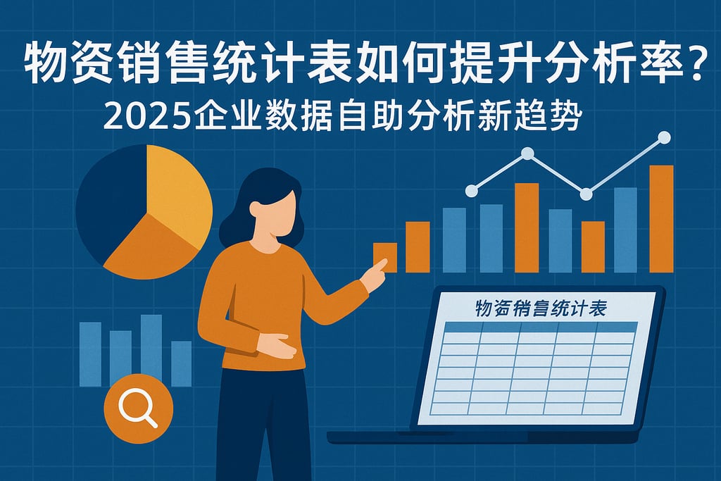 物资销售统计表如何提升分析效率？2025企业数据自助分析新趋势