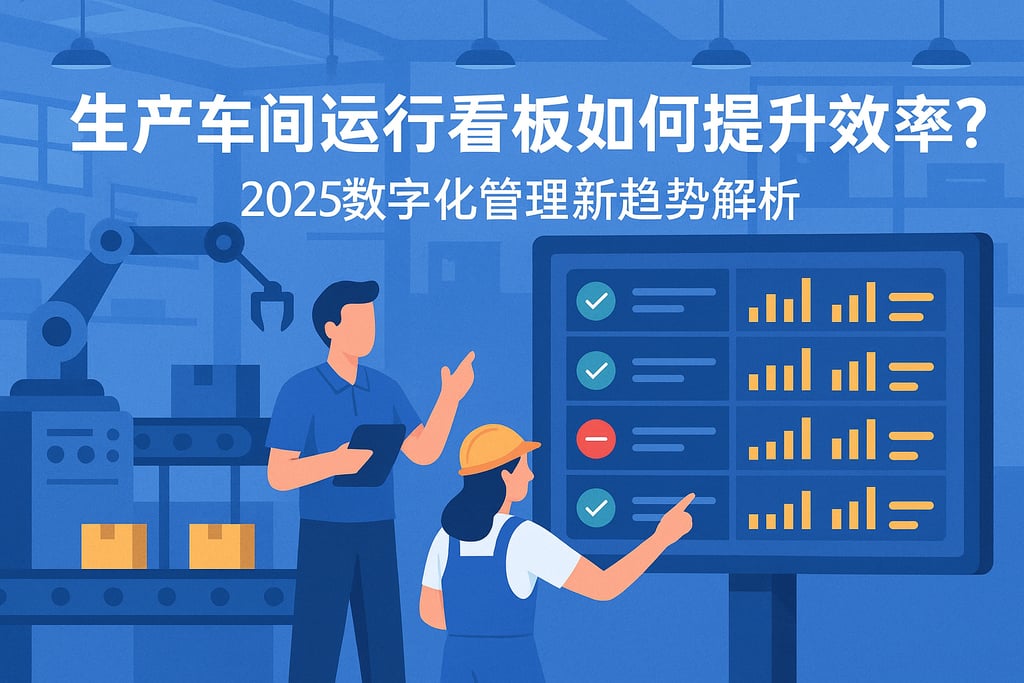 生产车间运行看板如何提升效率？2025数字化管理新趋势解析