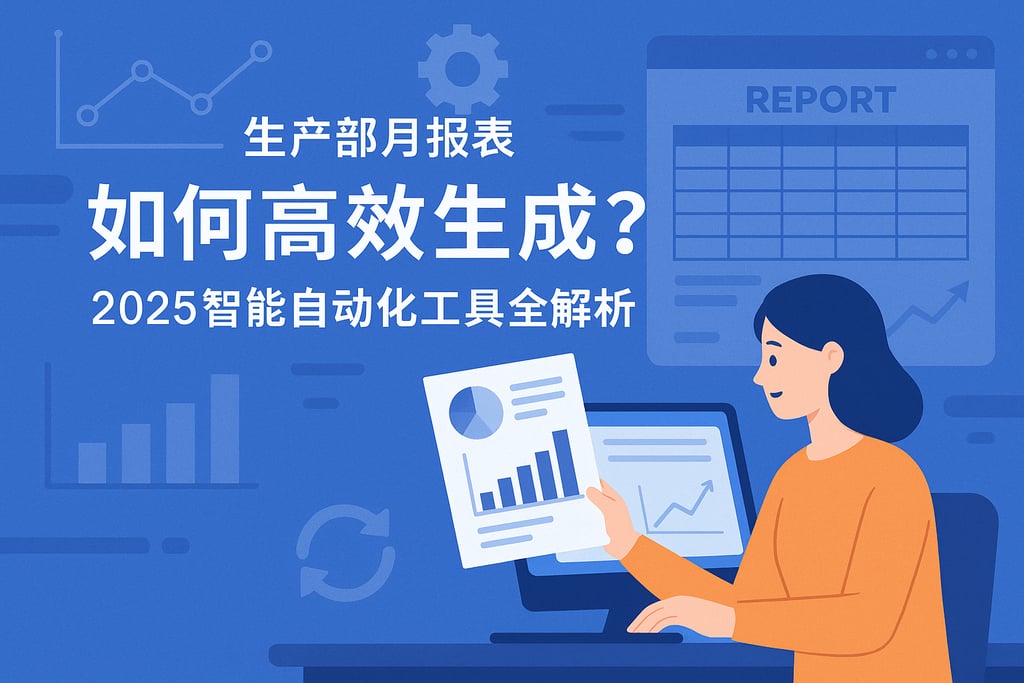 生产部月报表如何高效生成？2025智能自动化工具全解析