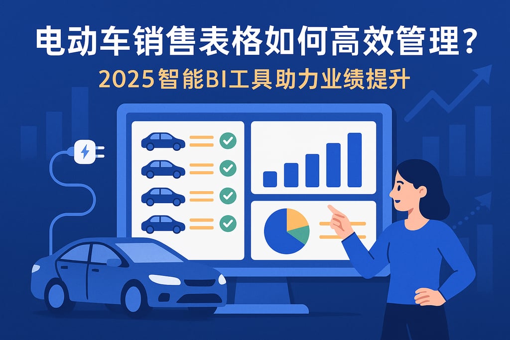 电动车销售表格如何高效管理？2025智能BI工具助力业绩提升