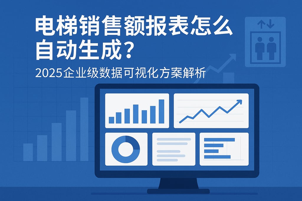 电梯销售额报表怎么自动生成？2025企业级数据可视化方案解析