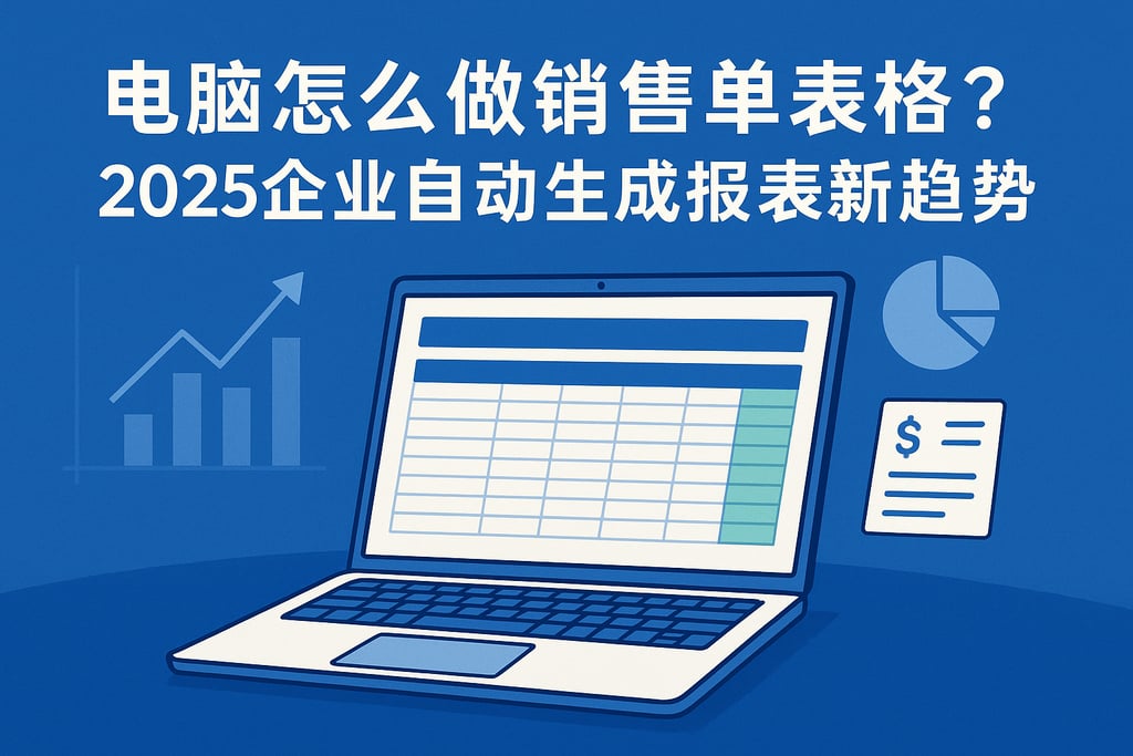 电脑怎么做销售单表格？2025企业自动生成报表新趋势