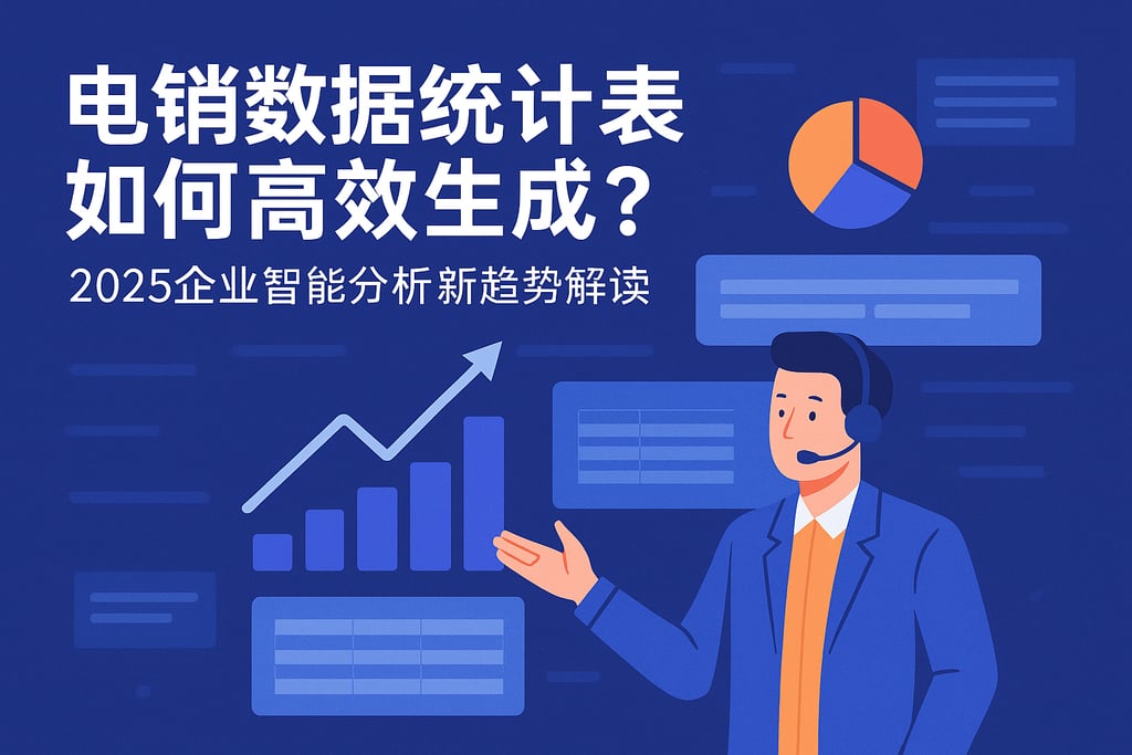 电销数据统计表如何高效生成？2025企业智能分析新趋势解读