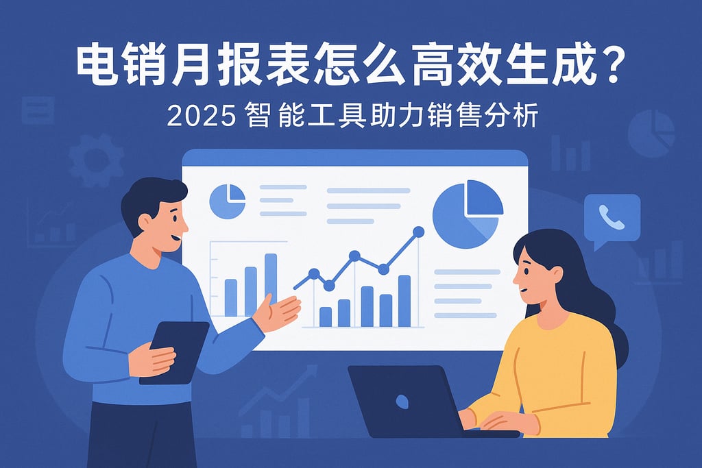 电销月报表怎么高效生成？2025智能工具助力销售分析