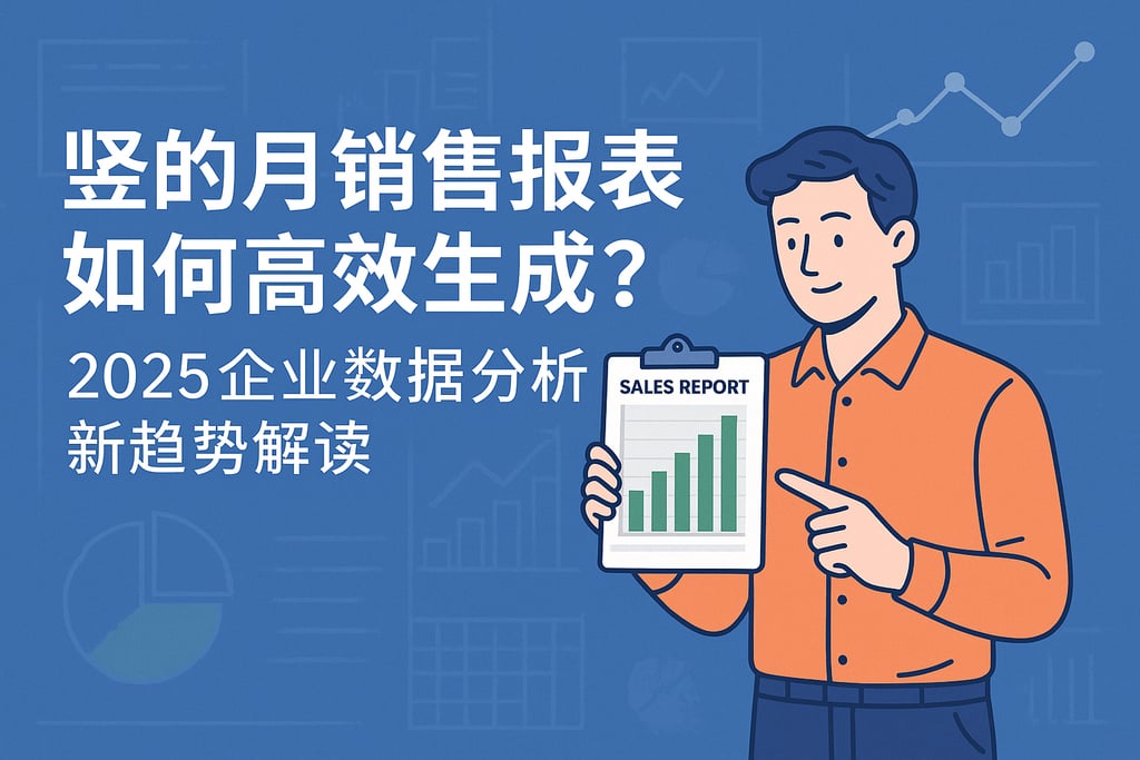 竖的月销售报表如何高效生成？2025企业数据分析新趋势解读