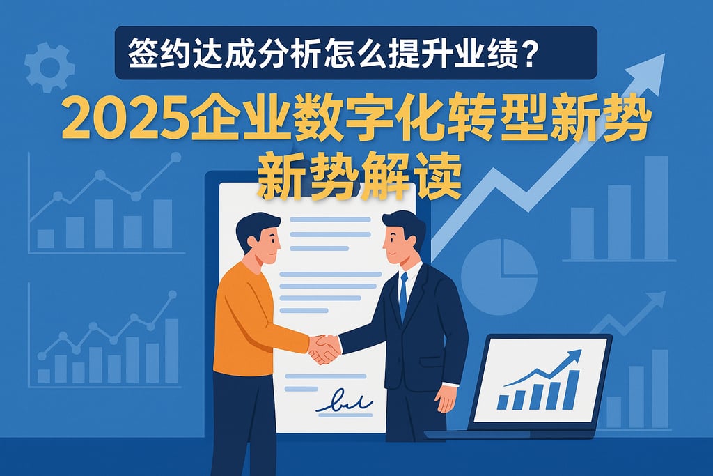 签约达成分析怎么提升业绩？2025企业数字化转型新趋势解读