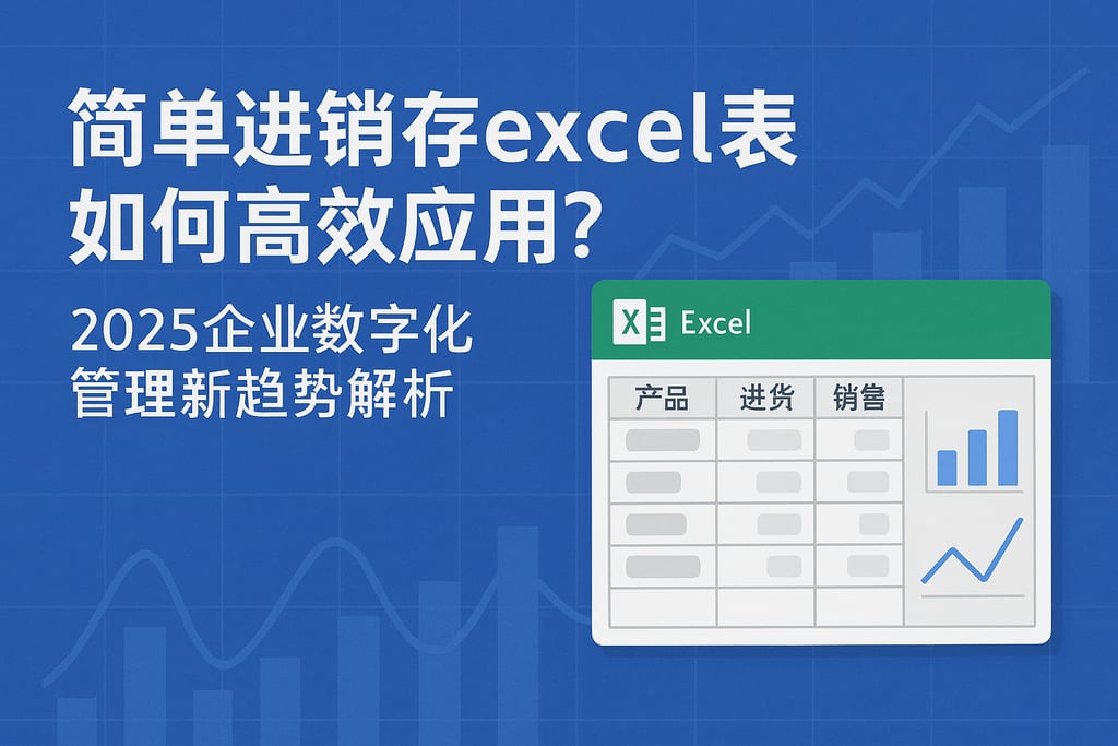 简单进销存excel表格如何高效应用？2025企业数字化管理新趋势解析