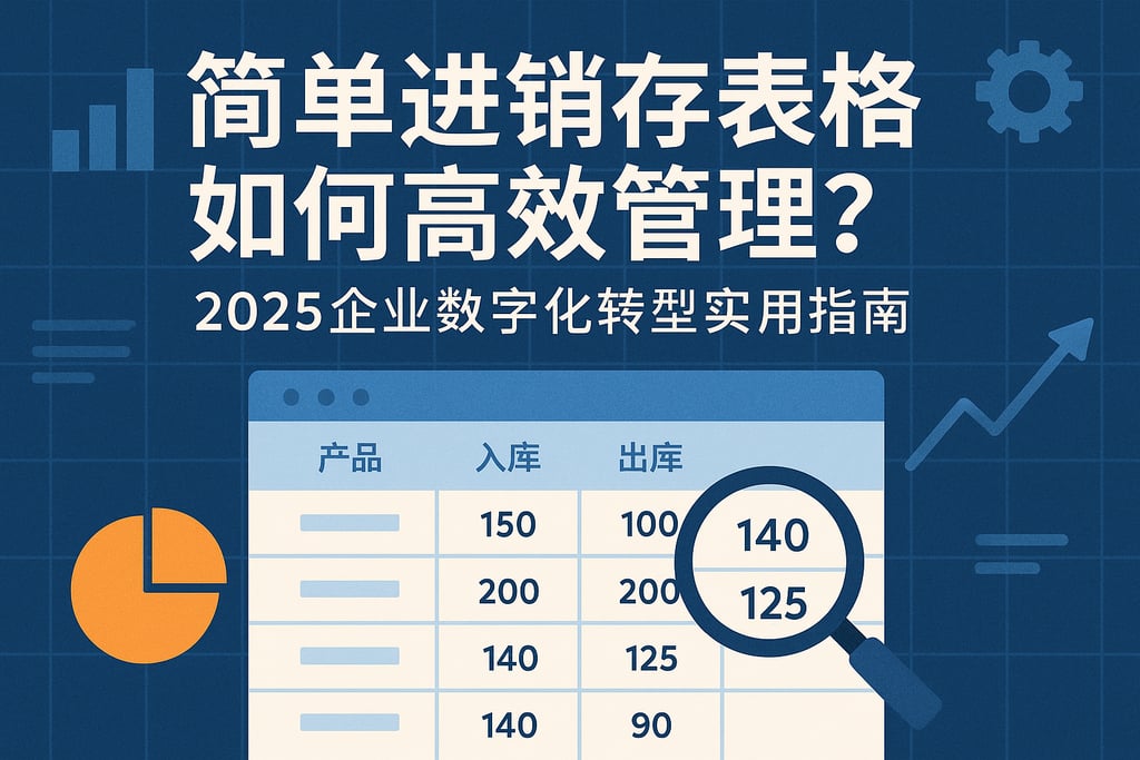 简单进销存表格如何高效管理？2025企业数字化转型实用指南