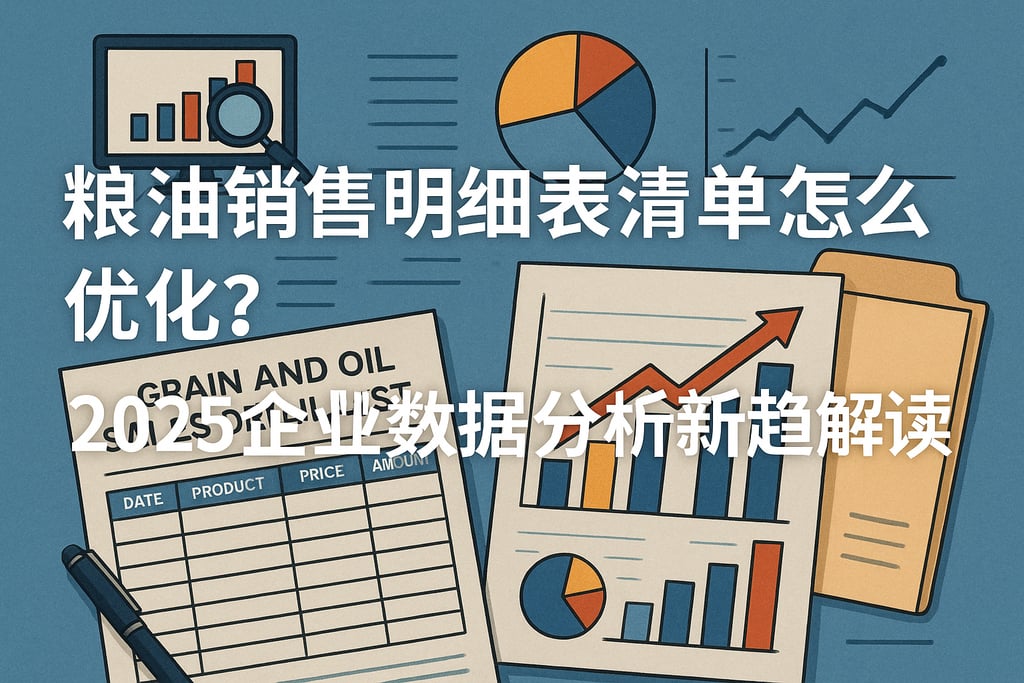 粮油销售明细表清单怎么优化？2025企业数据分析新趋势解读