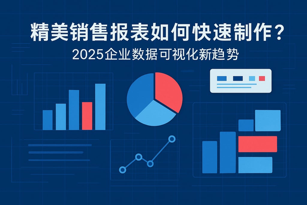 精美销售报表如何快速制作？2025企业数据可视化新趋势