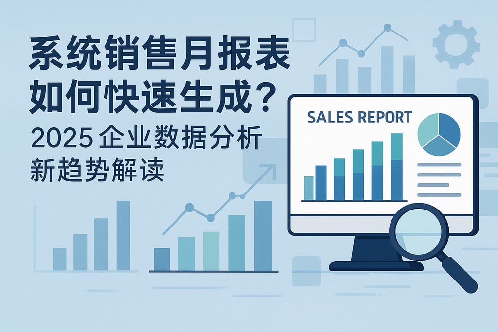 系统销售月报表如何快速生成？2025企业数据分析新趋势解读