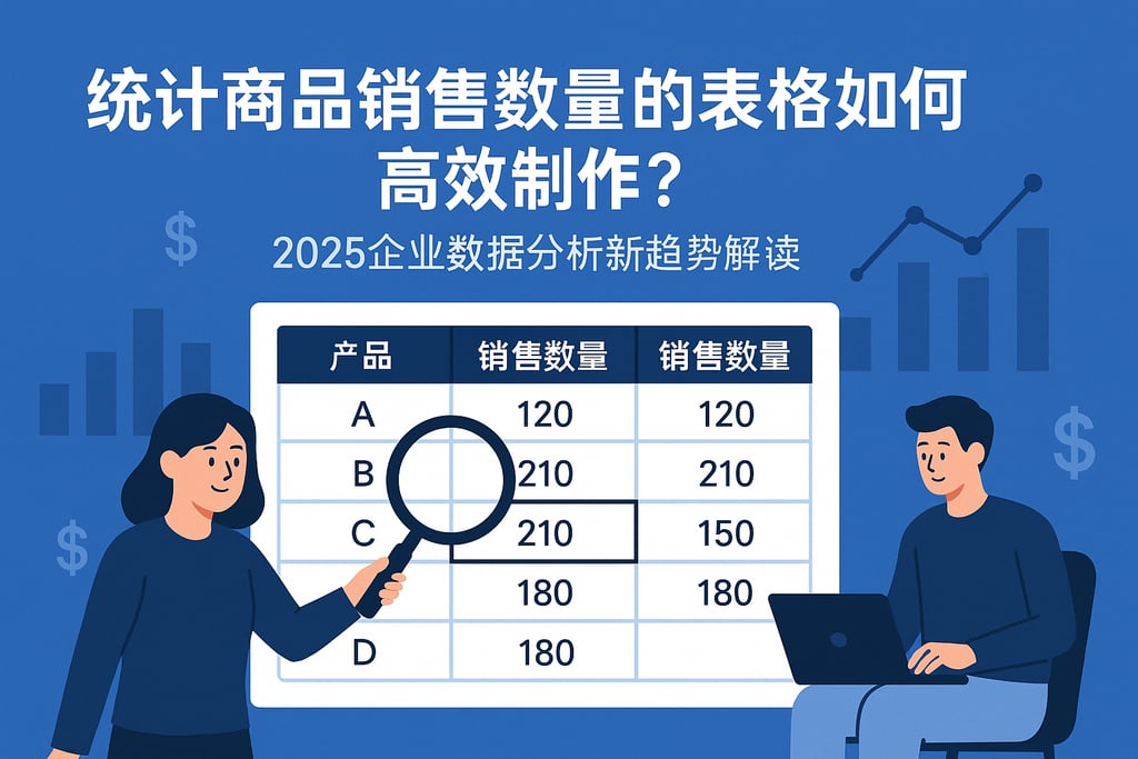 统计商品销售数量的表格如何高效制作？2025企业数据分析新趋势解读