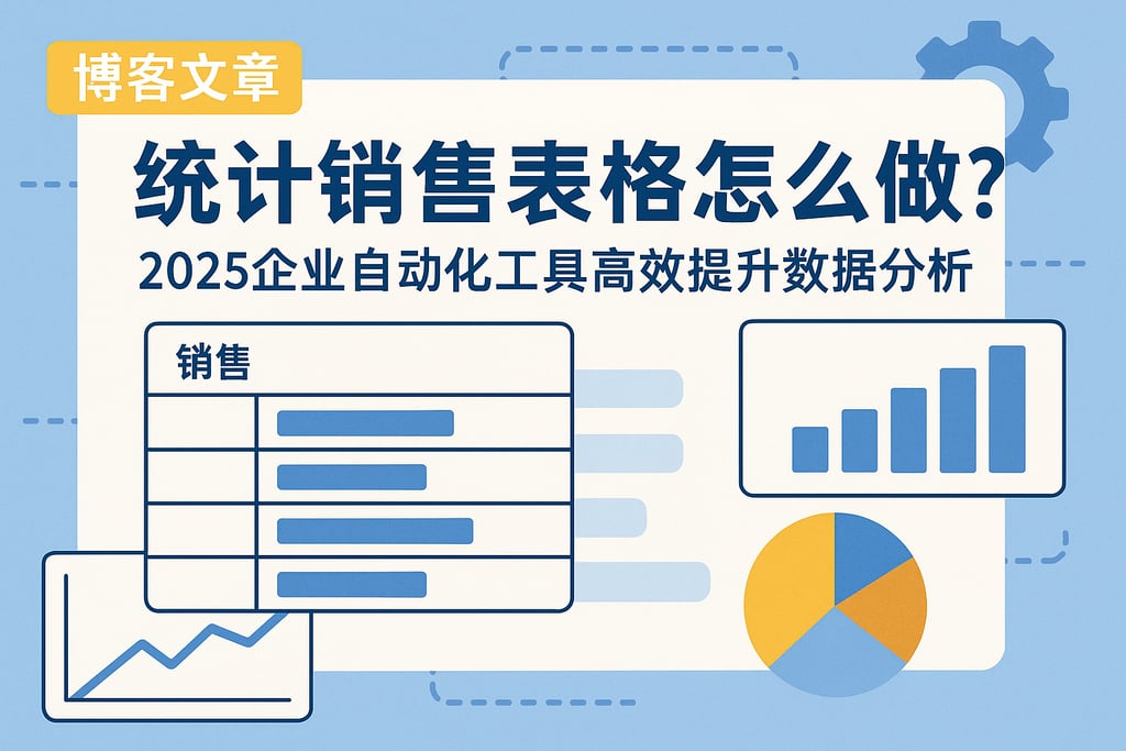 统计销售表格怎么做？2025企业自动化工具高效提升数据分析