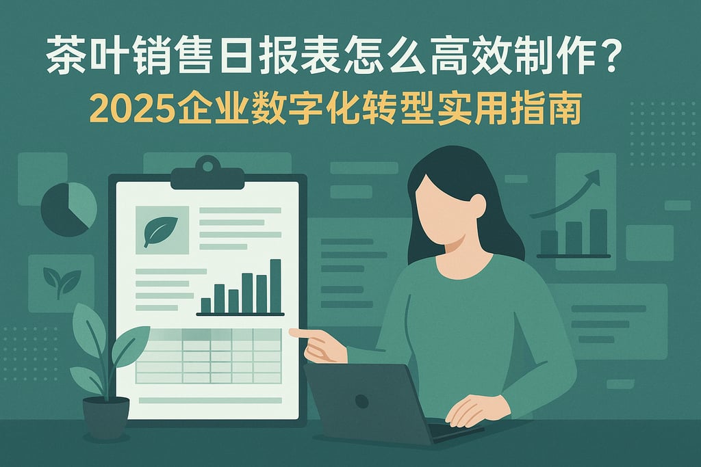 茶叶销售日报表怎么高效制作？2025企业数字化转型实用指南
