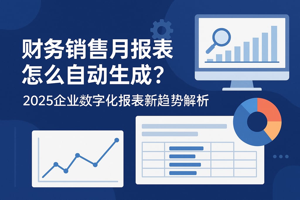 财务销售月报表怎么自动生成？2025企业数字化报表新趋势解析