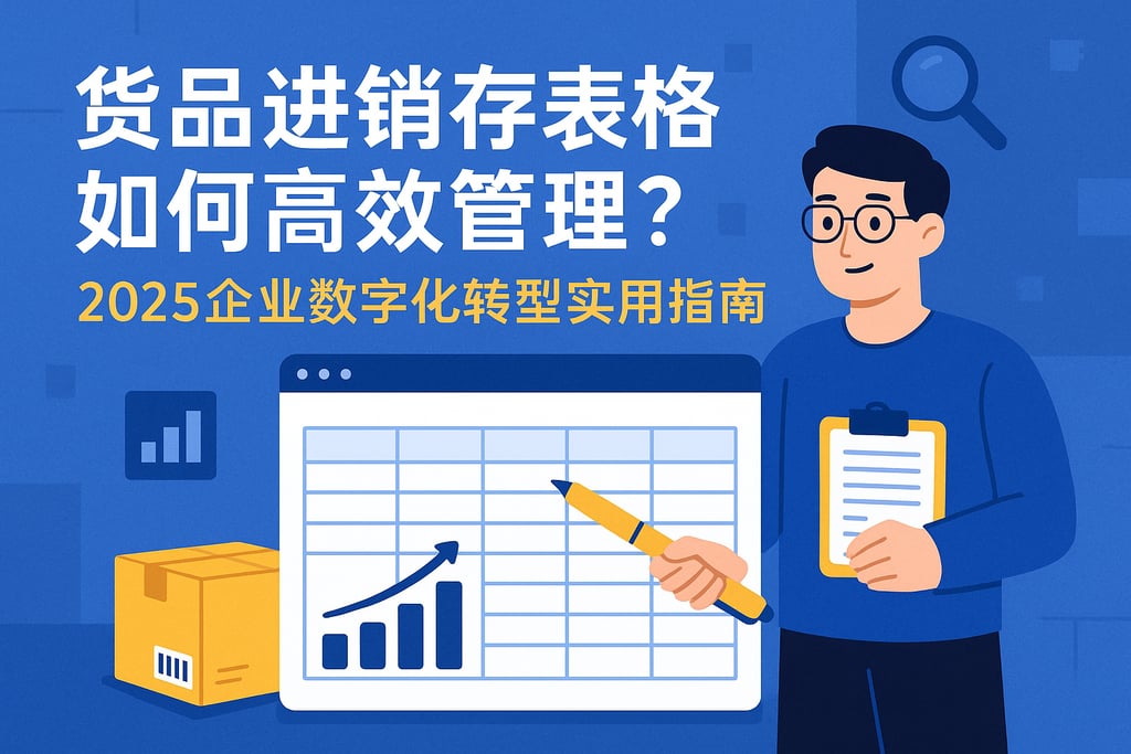 货品进销存表格如何高效管理？2025企业数字化转型实用指南