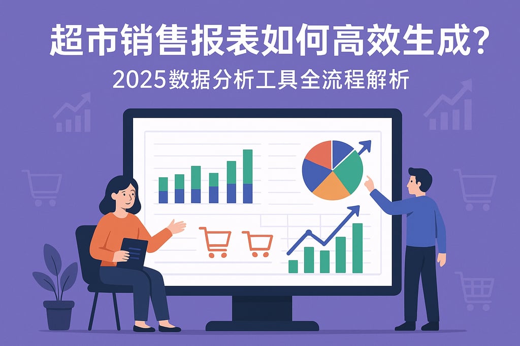 超市销售报表如何高效生成？2025数据分析工具全流程解析