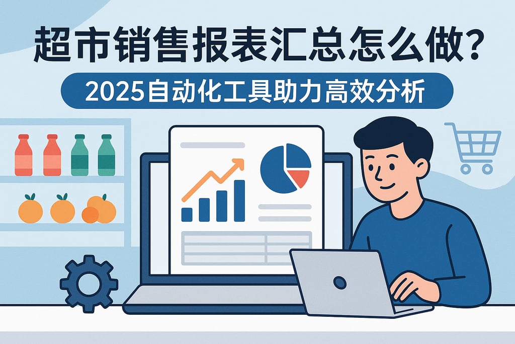 超市销售报表汇总怎么做？2025自动化工具助力高效分析