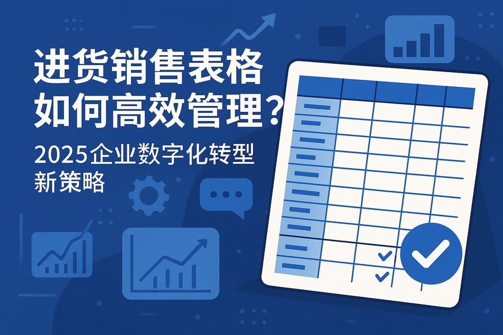 进货销售表格如何高效管理？2025企业数字化转型新策略