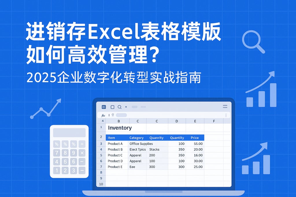 进销存excel表格模板如何高效管理？2025企业数字化转型实战指南