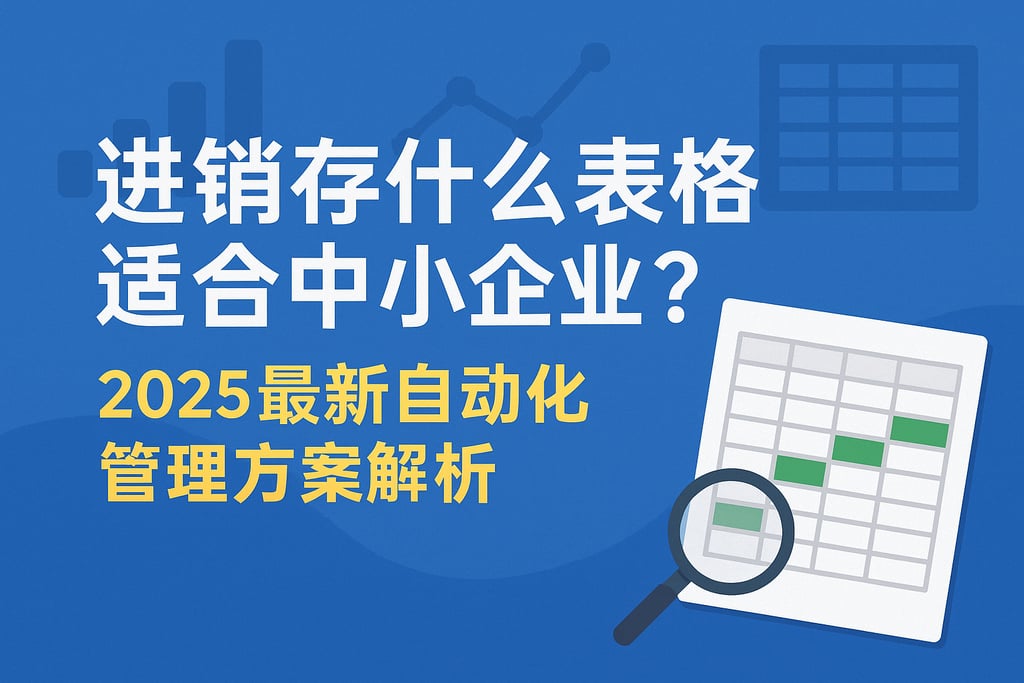 进销存什么表格适合中小企业？2025最新自动化管理方案解析