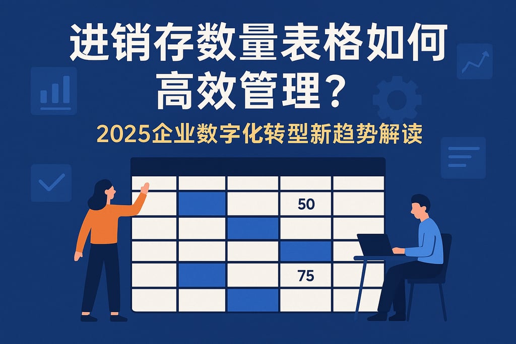 进销存数量表格如何高效管理？2025企业数字化转型新趋势解读
