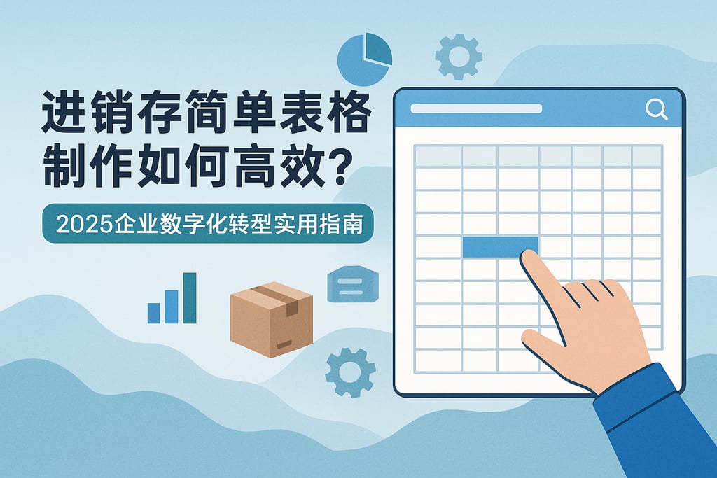 进销存简单表格制作如何高效？2025企业数字化转型实用指南