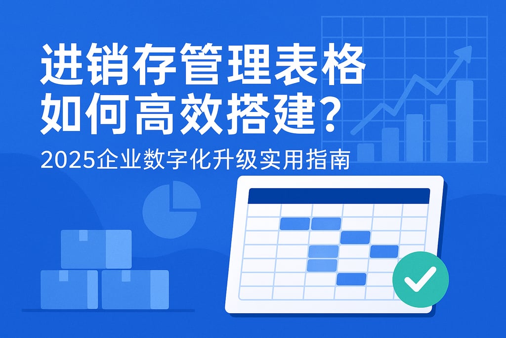 进销存管理表格如何高效搭建？2025企业数字化升级实用指南