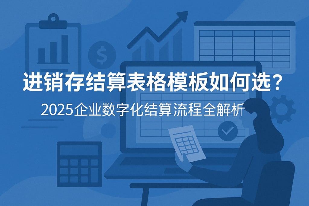 进销存结算表格模板如何选？2025企业数字化结算流程全解析