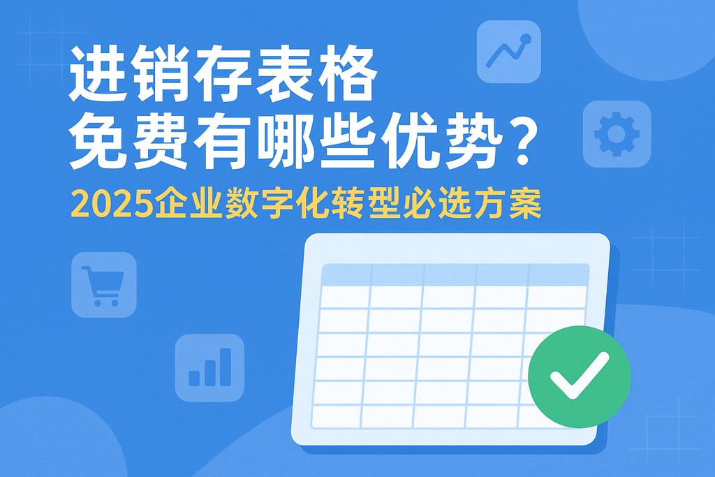 进销存表格免费有哪些优势？2025企业数字化转型必选方案
