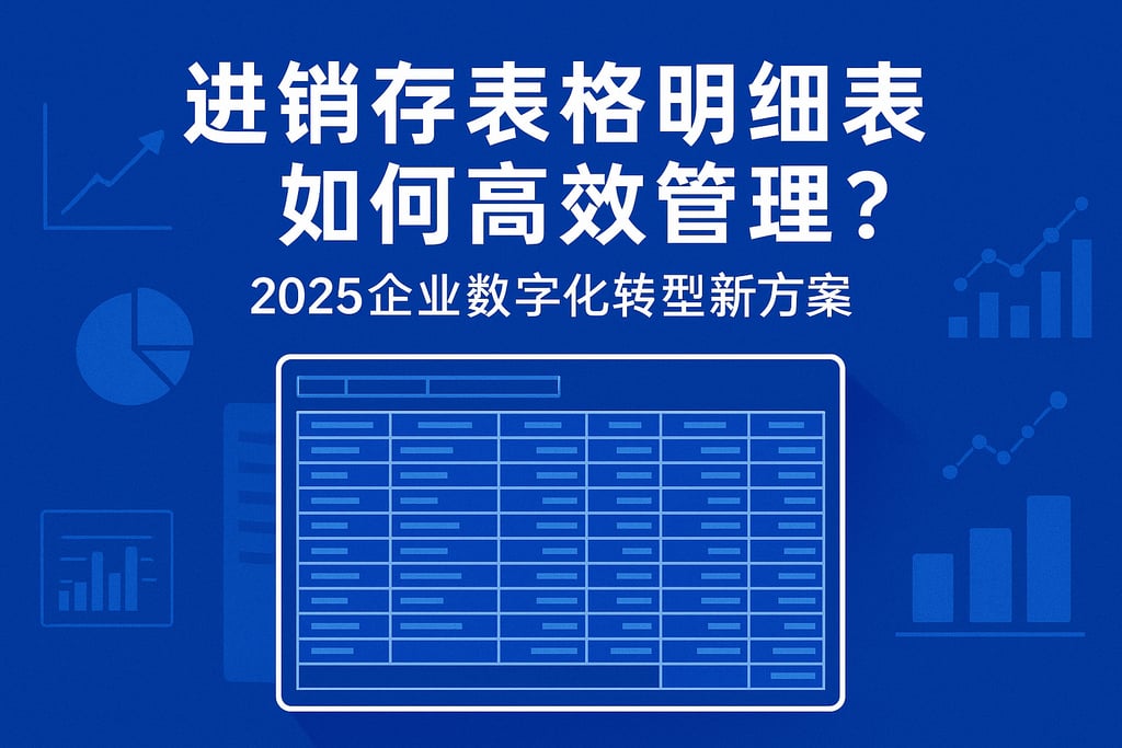 进销存表格明细表如何高效管理？2025企业数字化转型新方案