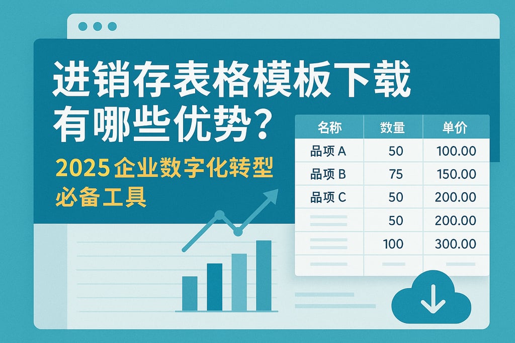 进销存表格模板下载有哪些优势？2025企业数字化转型必备工具