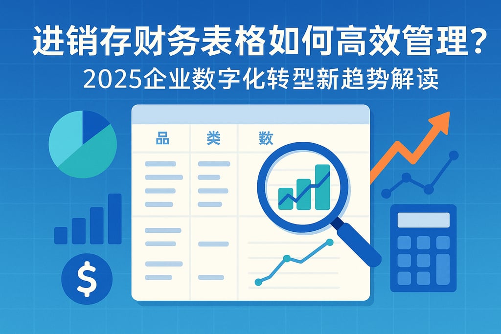 进销存财务表格如何高效管理？2025企业数字化转型新趋势解读