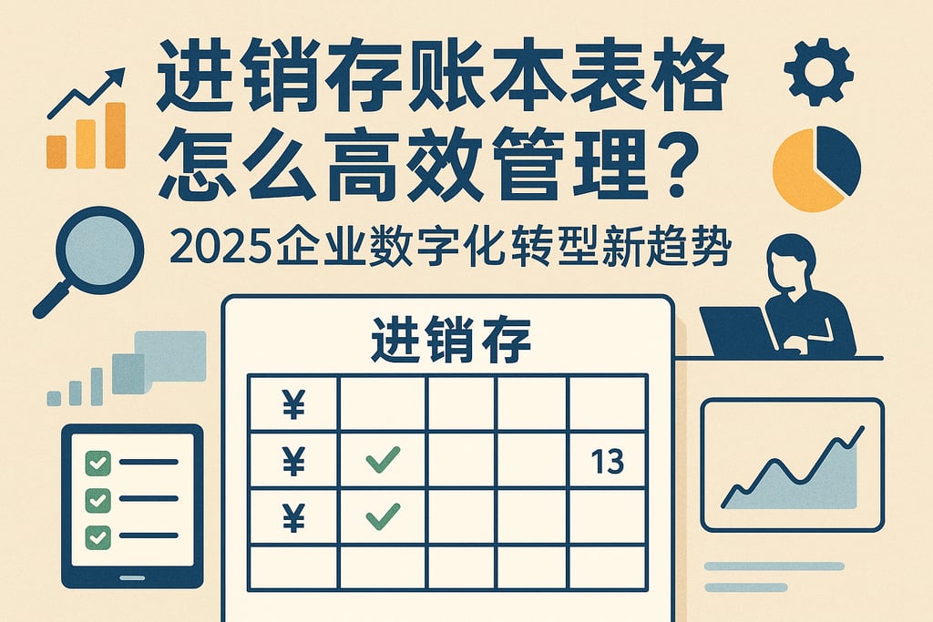 进销存账本表格怎么高效管理？2025企业数字化转型新趋势
