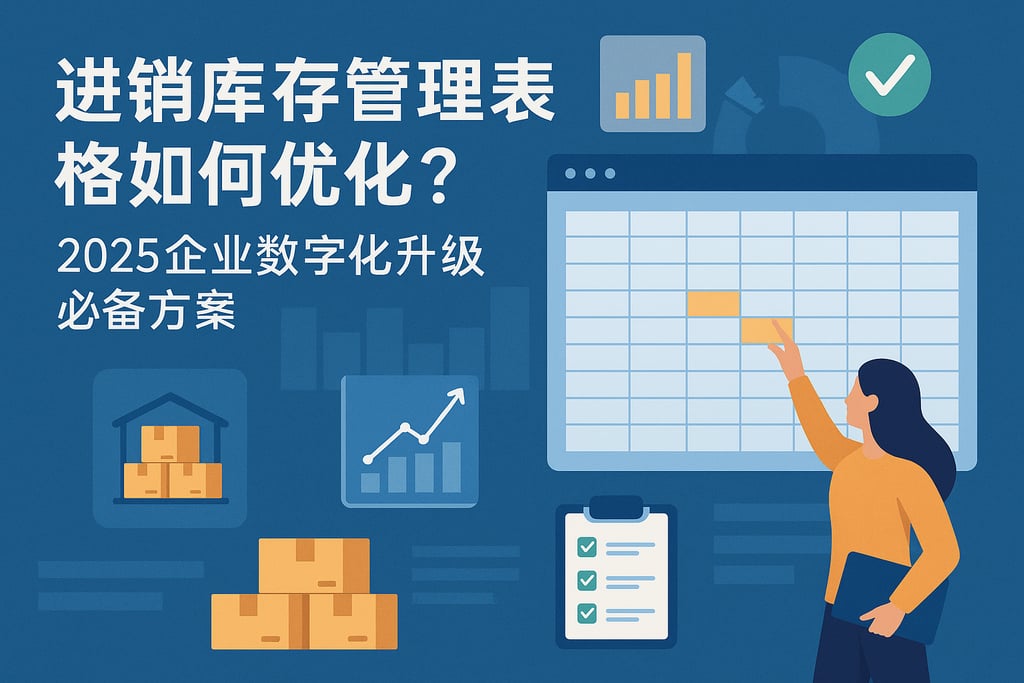进销库存管理表格如何优化？2025企业数字化升级必备方案