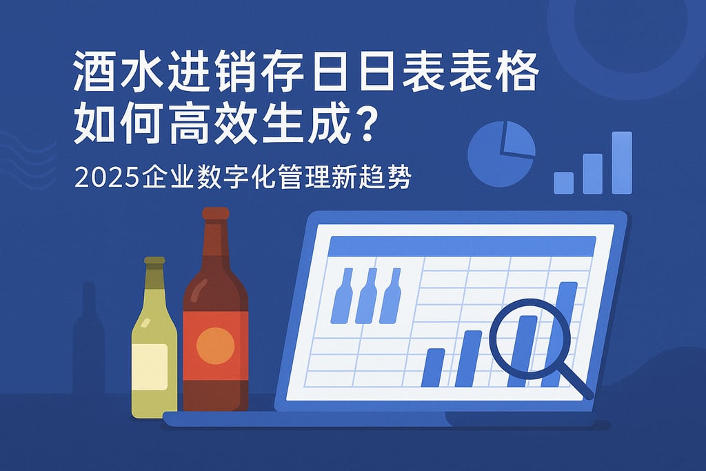 酒水进销存日报表表格如何高效生成？2025企业数字化管理新趋势