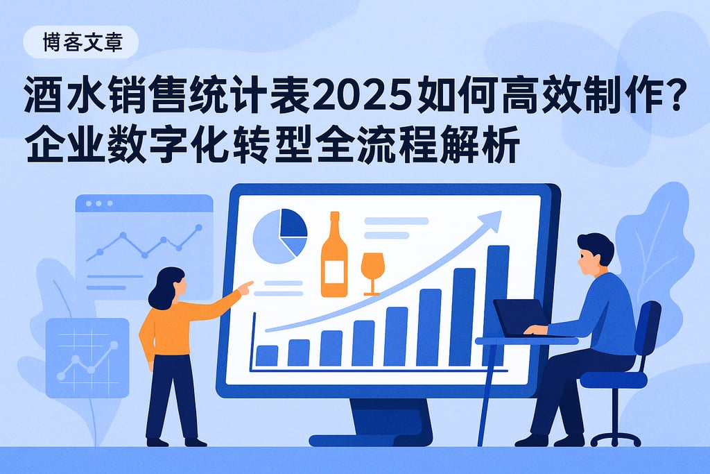 酒水销售统计表2025如何高效制作？企业数字化转型全流程解析