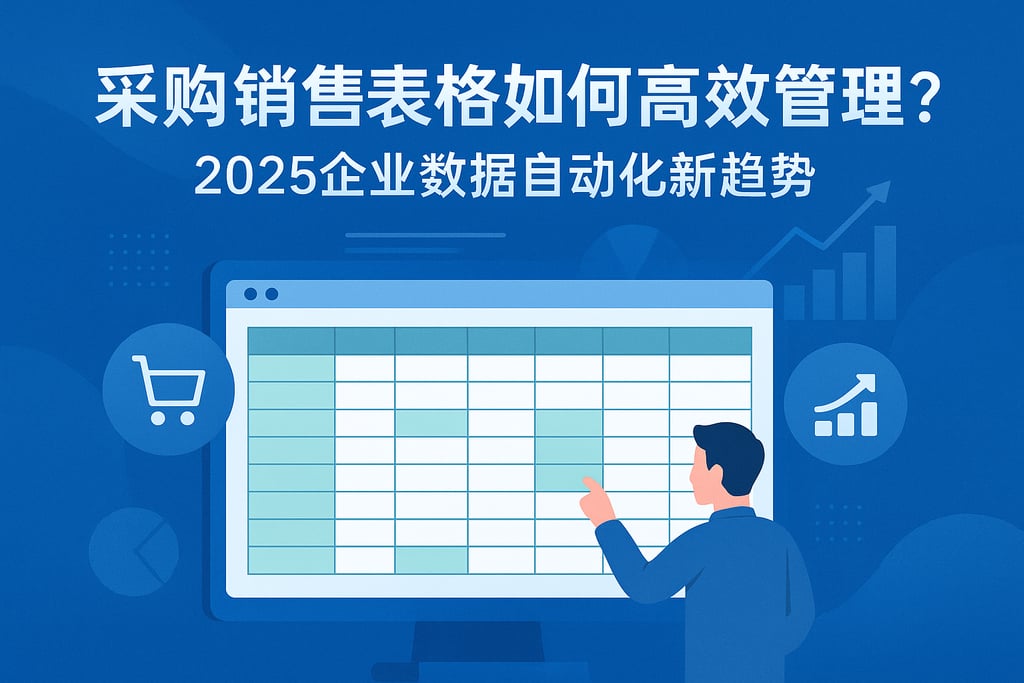 采购销售表格如何高效管理？2025企业数据自动化新趋势