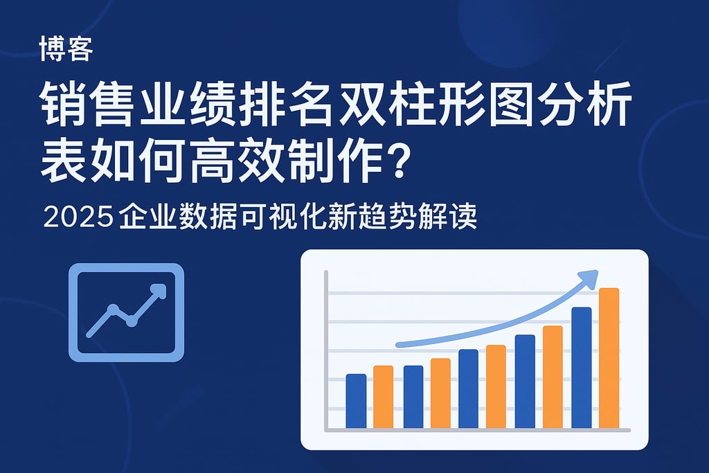 销售业绩排名双柱形图分析表如何高效制作？2025企业数据可视化新趋势解读