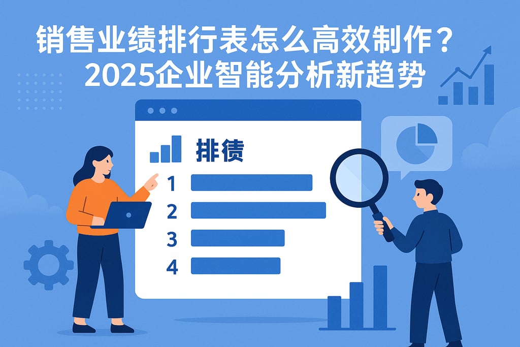 销售业绩排行表怎么高效制作？2025企业智能分析新趋势