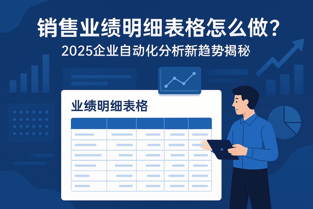 销售业绩明细表格怎么做？2025企业自动化分析新趋势揭秘