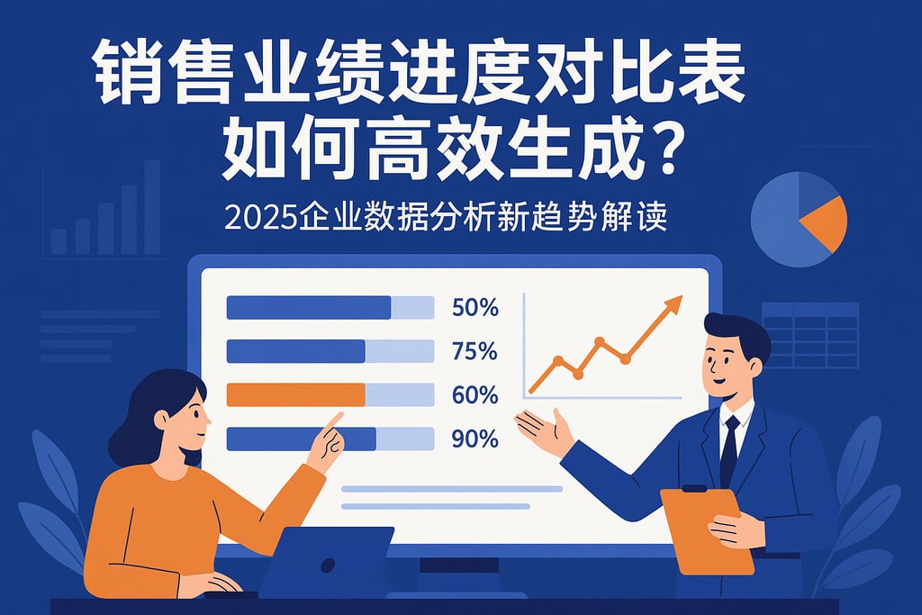 销售业绩进度对比表如何高效生成？2025企业数据分析新趋势解读