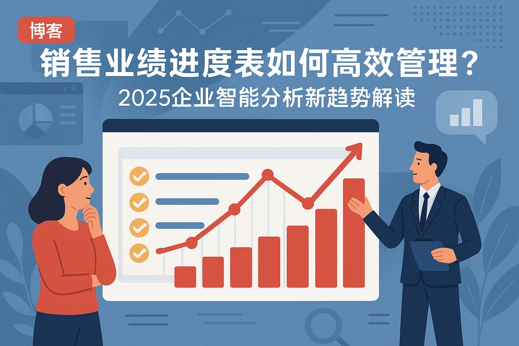 销售业绩进度表如何高效管理？2025企业智能分析新趋势解读