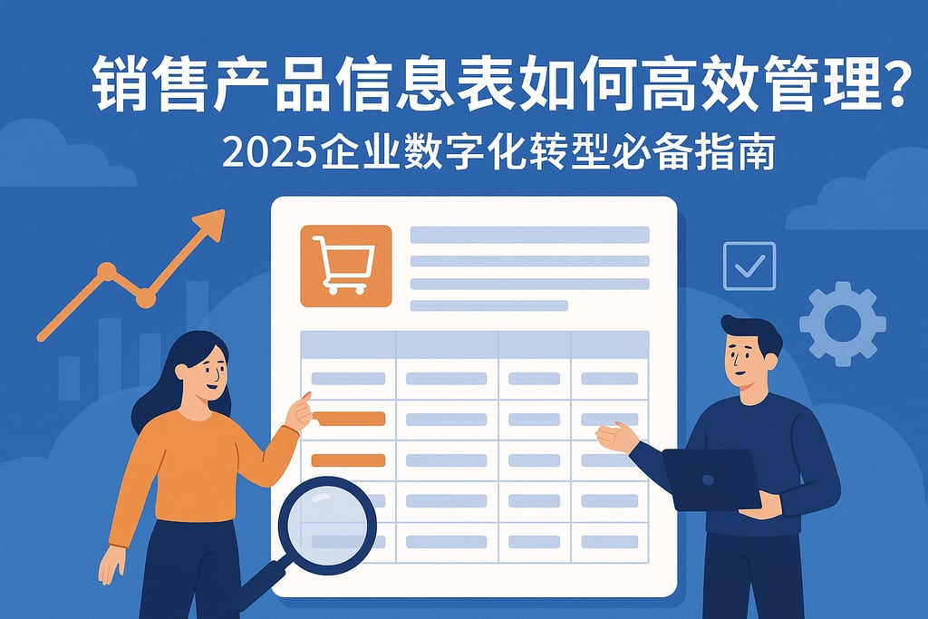 销售产品信息表如何高效管理？2025企业数字化转型必备指南