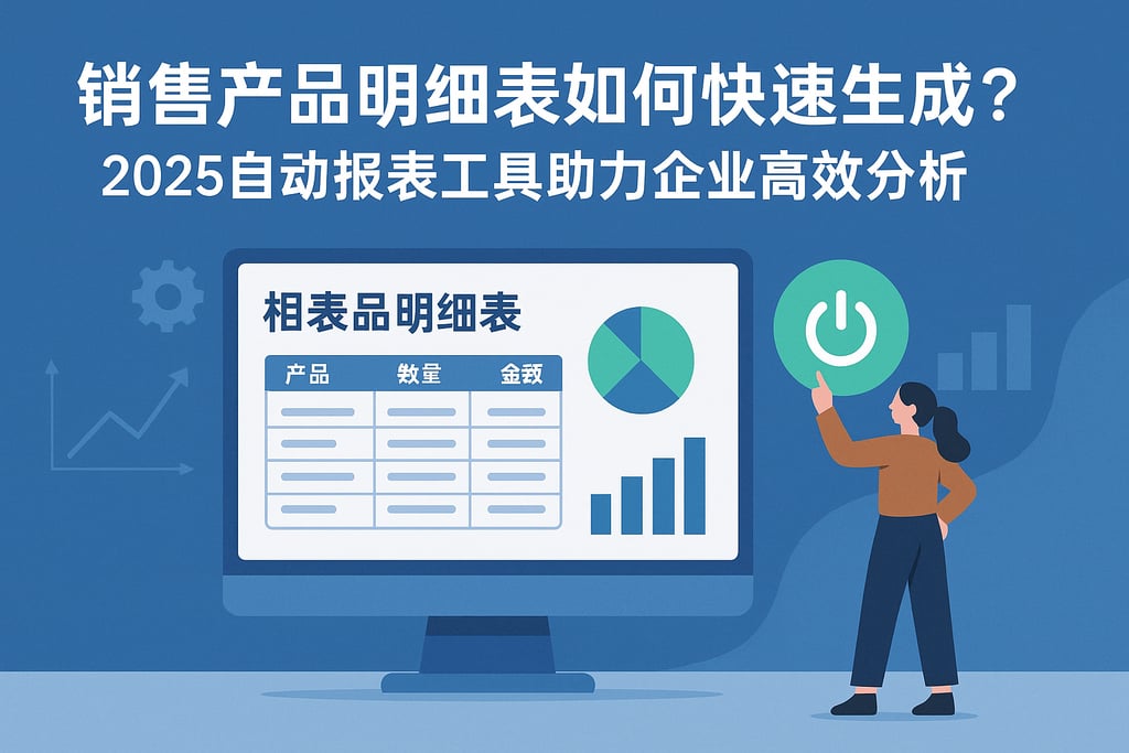 销售产品明细表如何快速生成？2025自动报表工具助力企业高效分析