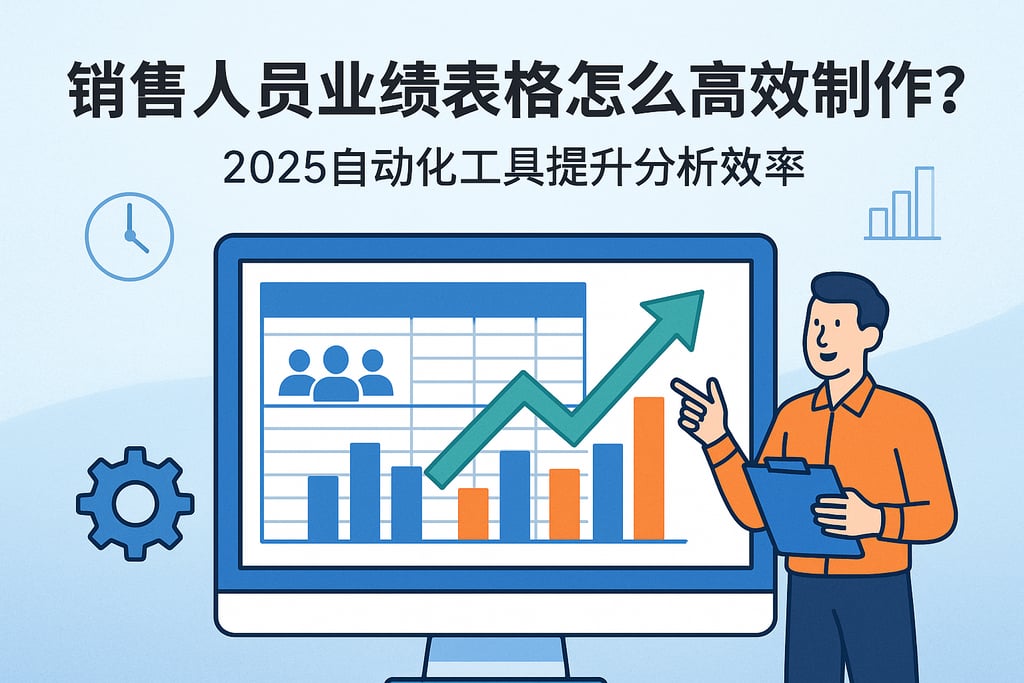 销售人员业绩表格怎么高效制作？2025自动化工具提升分析效率