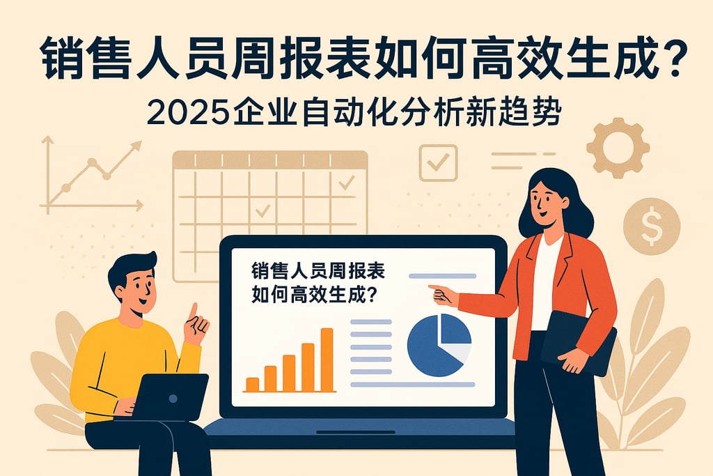 销售人员周报表如何高效生成？2025企业自动化分析新趋势