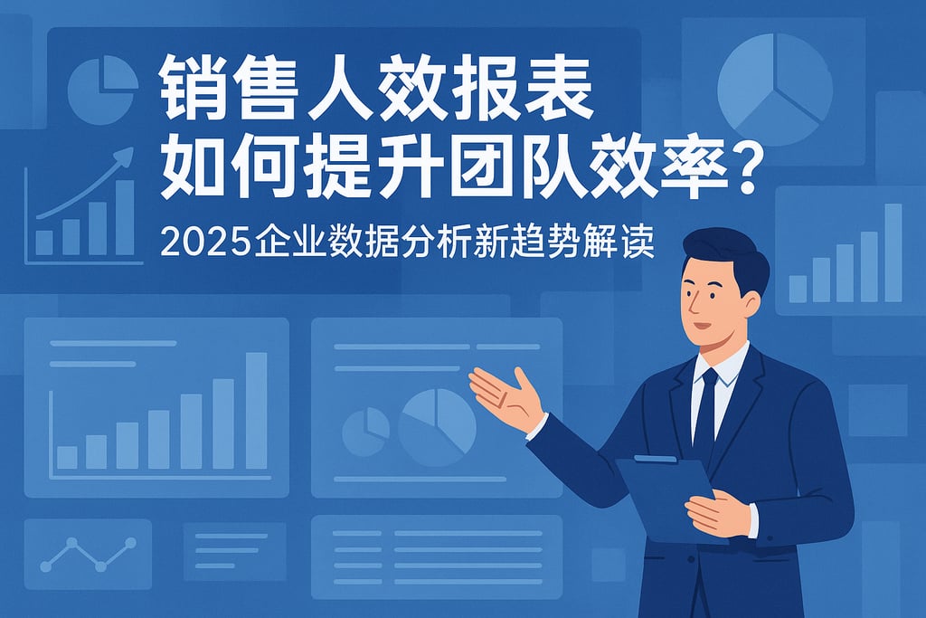 销售人效报表如何提升团队效率？2025企业数据分析新趋势解读