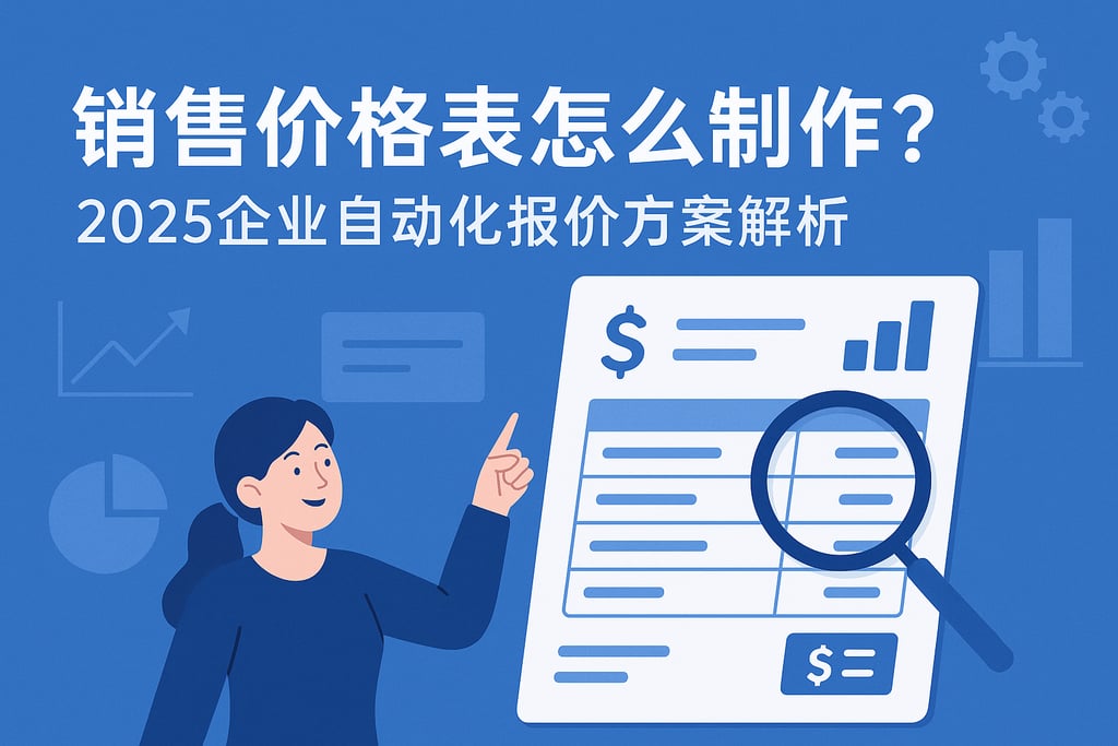 销售价格表怎么制作？2025企业自动化报价方案解析